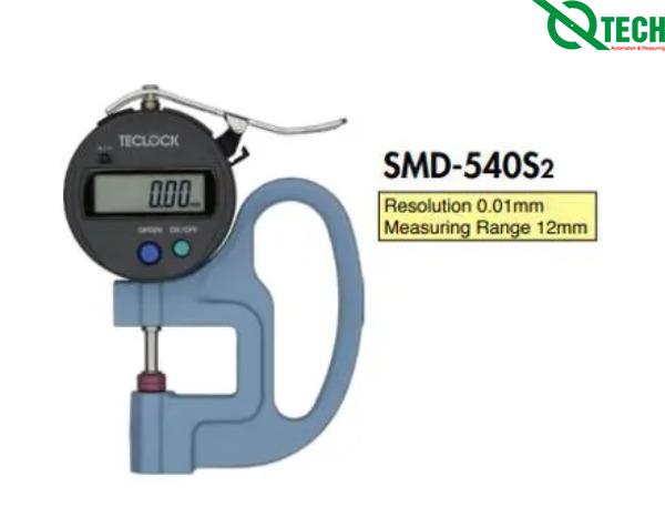 Đồng hồ đo độ dày vật liệu điện tử Teclock SMD-540S2-LS