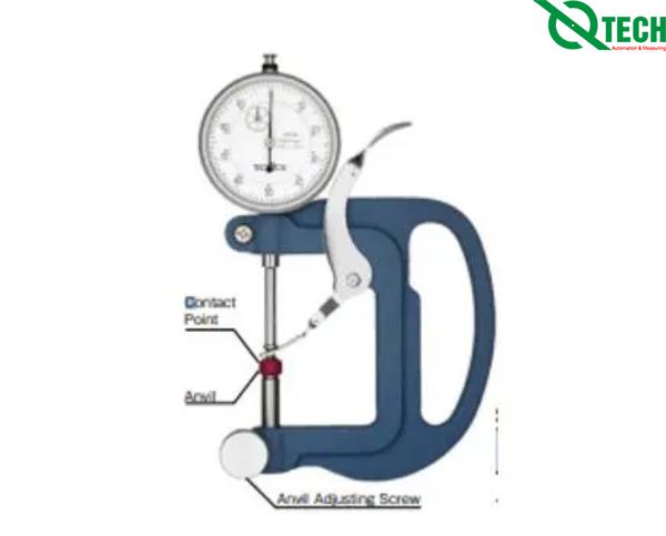 Đồng hồ đo độ dày vật liệu kiểu cơ Teclock SM-130