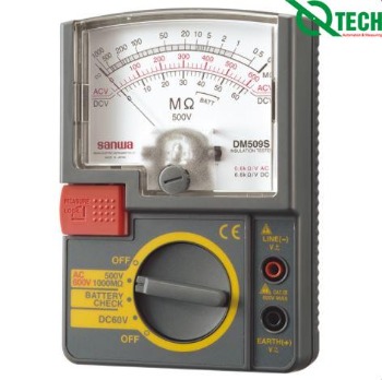 Máy đo điện trở cách điện Sanwa DM509S (500V/1000MΩ)